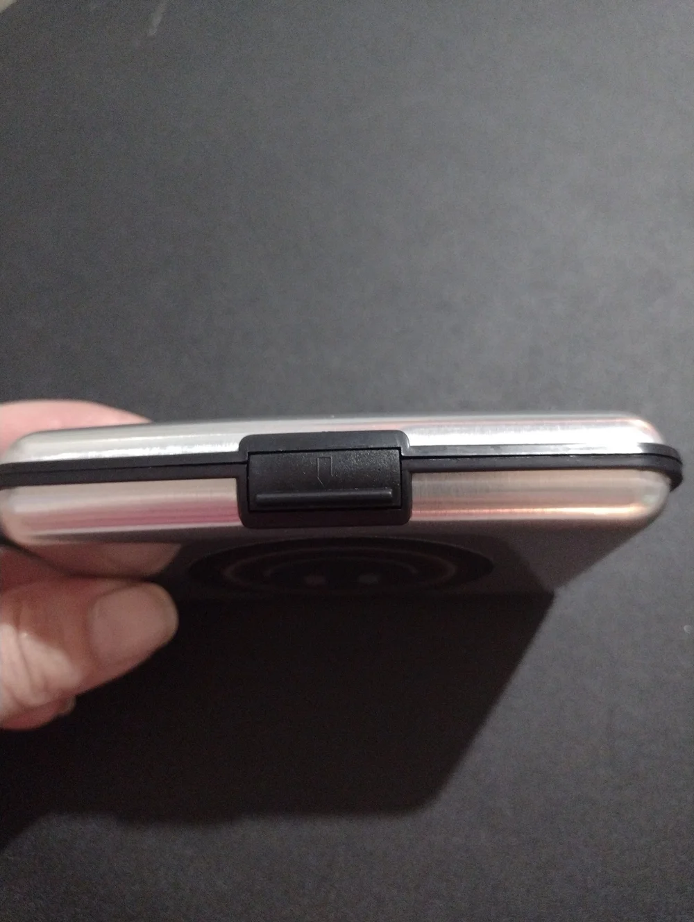 Silver Metallic Credit Card Wallet